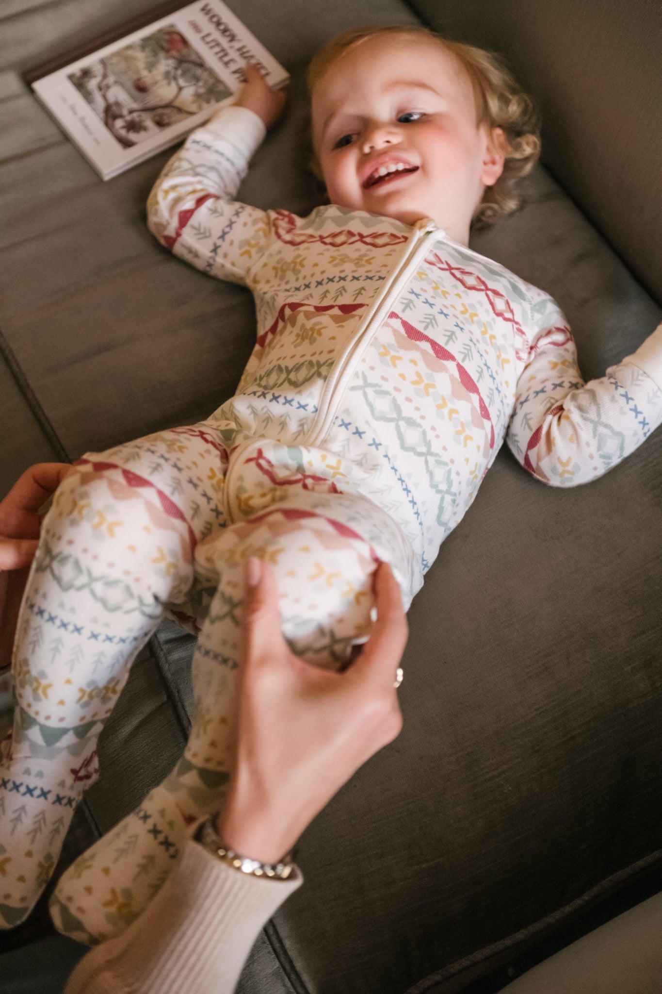 Ribbed Baby Sleeper - Fair Isle