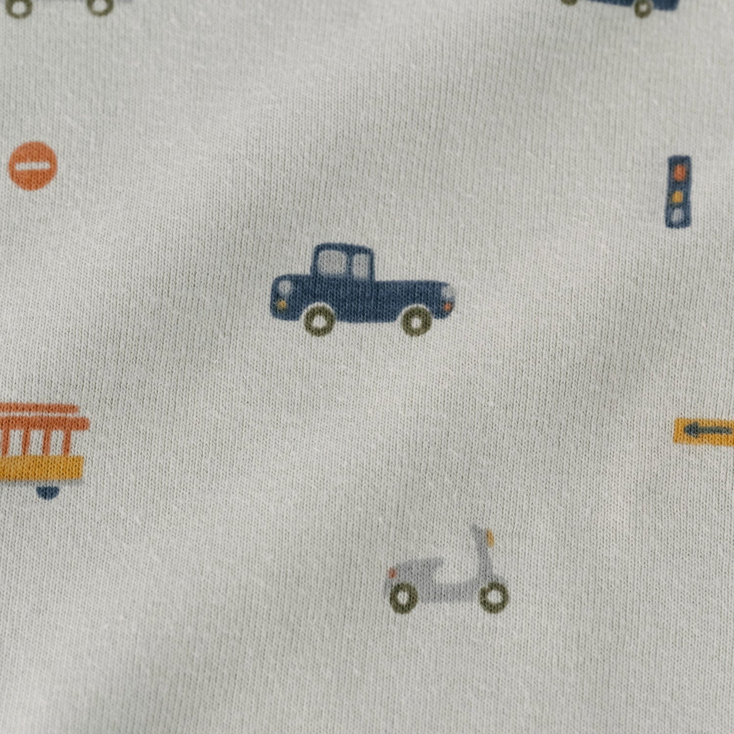 Ribbed Baby Sleeper - Rush Hour Mist