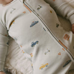 Ribbed Baby Sleeper - Rush Hour Mist