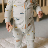 Ribbed Baby Sleeper - Rush Hour Mist