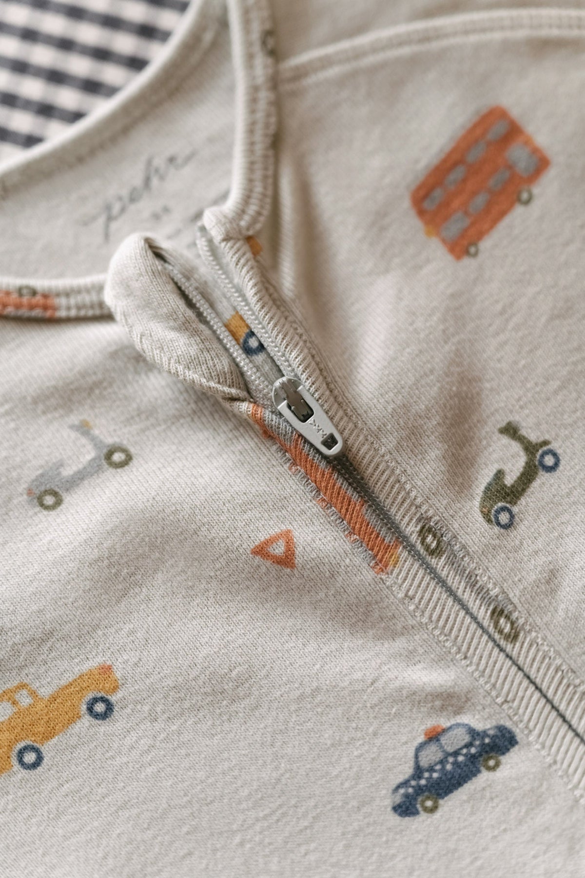 baby ribbed baby sleeper rush hour mist