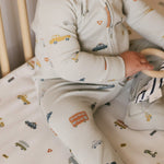 Ribbed Baby Sleeper - Rush Hour Mist