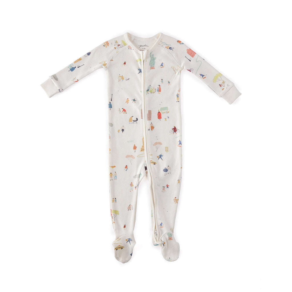 baby ribbed baby sleeper explore the world in multi pattern