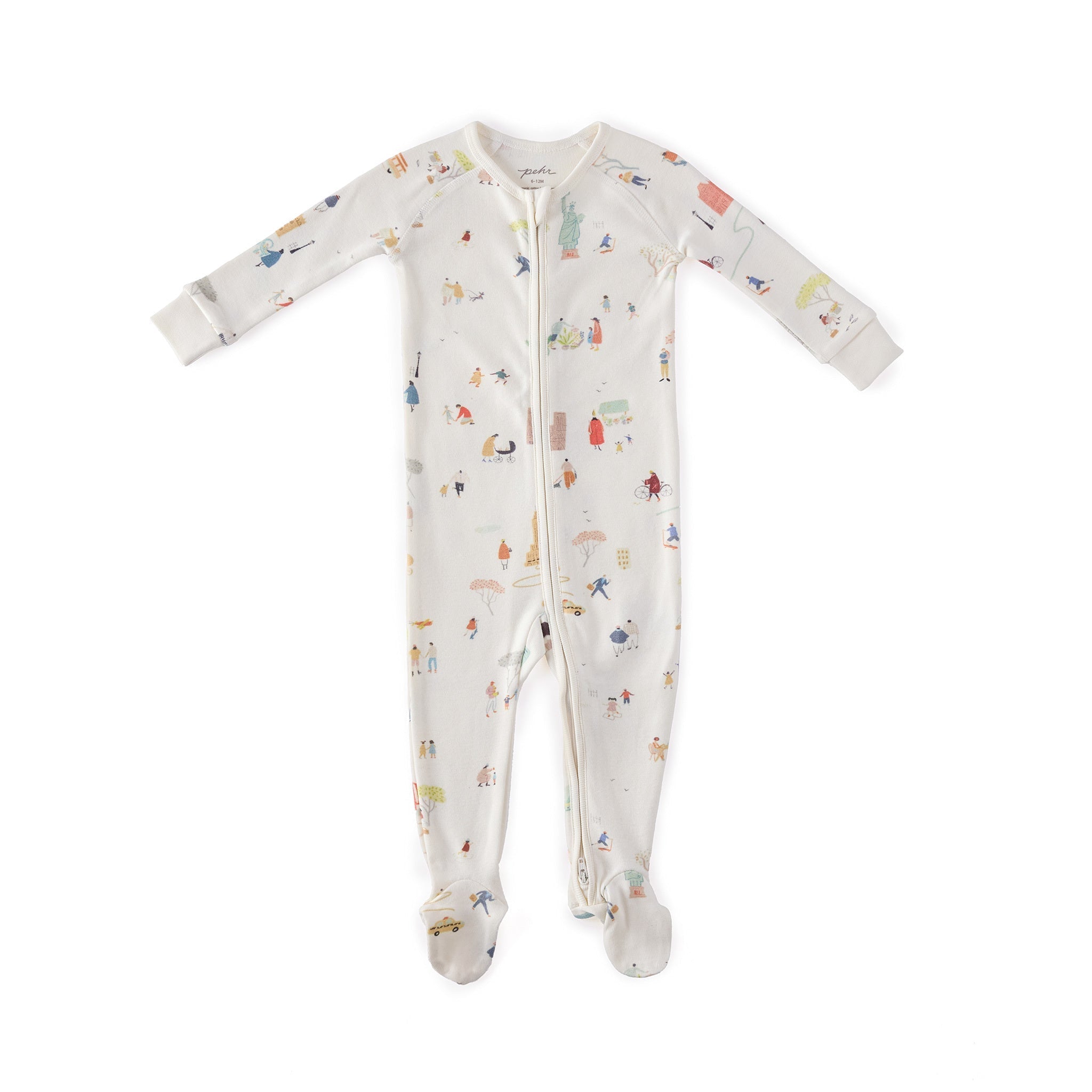 baby ribbed baby sleeper explore the world in multi pattern