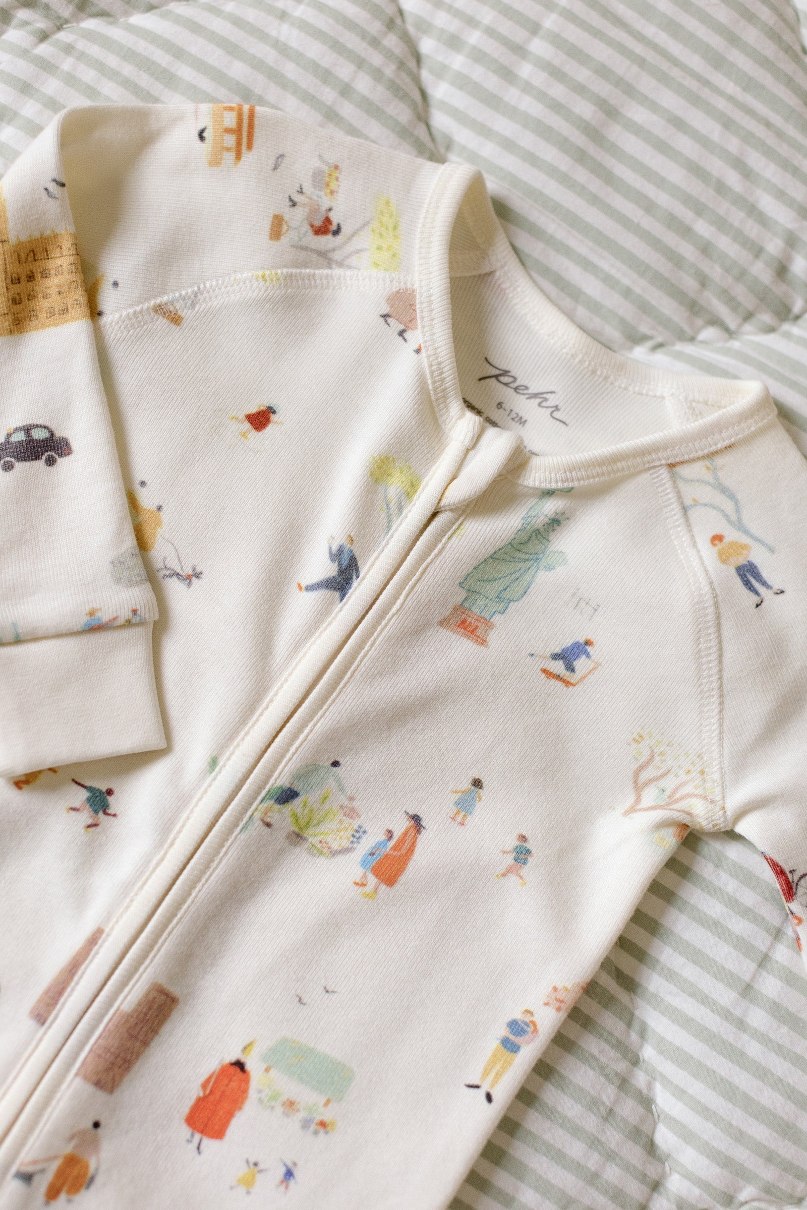 Ribbed Baby Sleeper - Explore the World