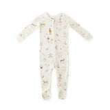 Ribbed Baby Sleeper - Partridge in a Pehr Tree