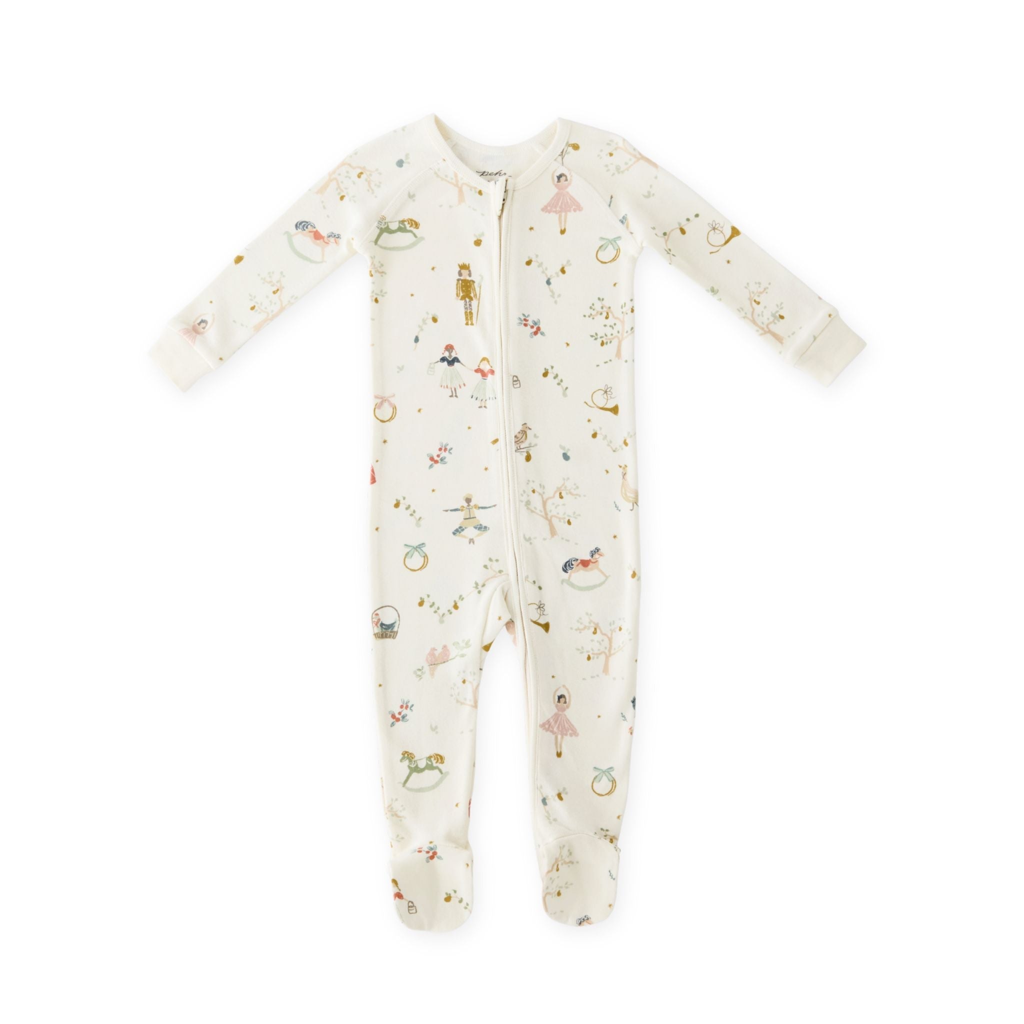 Ribbed Baby Sleeper - Partridge in a Pehr Tree