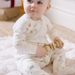 Ribbed Baby Sleeper - Partridge in a Pehr Tree