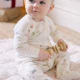 Ribbed Baby Sleeper - Partridge in a Pehr Tree