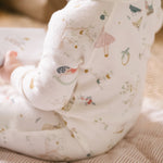 Ribbed Baby Sleeper - Partridge in a Pehr Tree