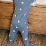Ribbed Baby Sleeper - Starry Midnight