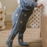 Ribbed Baby Sleeper - Starry Midnight