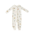 baby ribbed baby footless sleeper zodiac in multi pattern