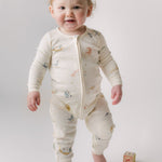 Ribbed Baby Footless Sleeper - Zodiac