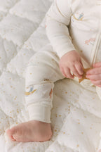 baby ribbed baby footless sleeper zodiac