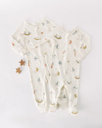 baby ribbed baby footless sleeper zodiac