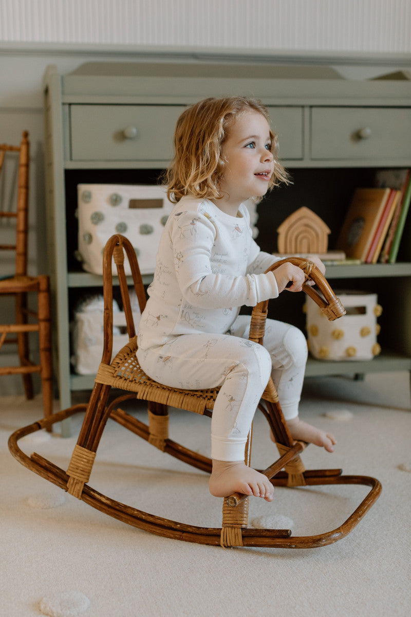 Ribbed Baby Footless Sleeper - Over the Moon