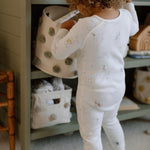 Ribbed Baby Footless Sleeper - Over the Moon