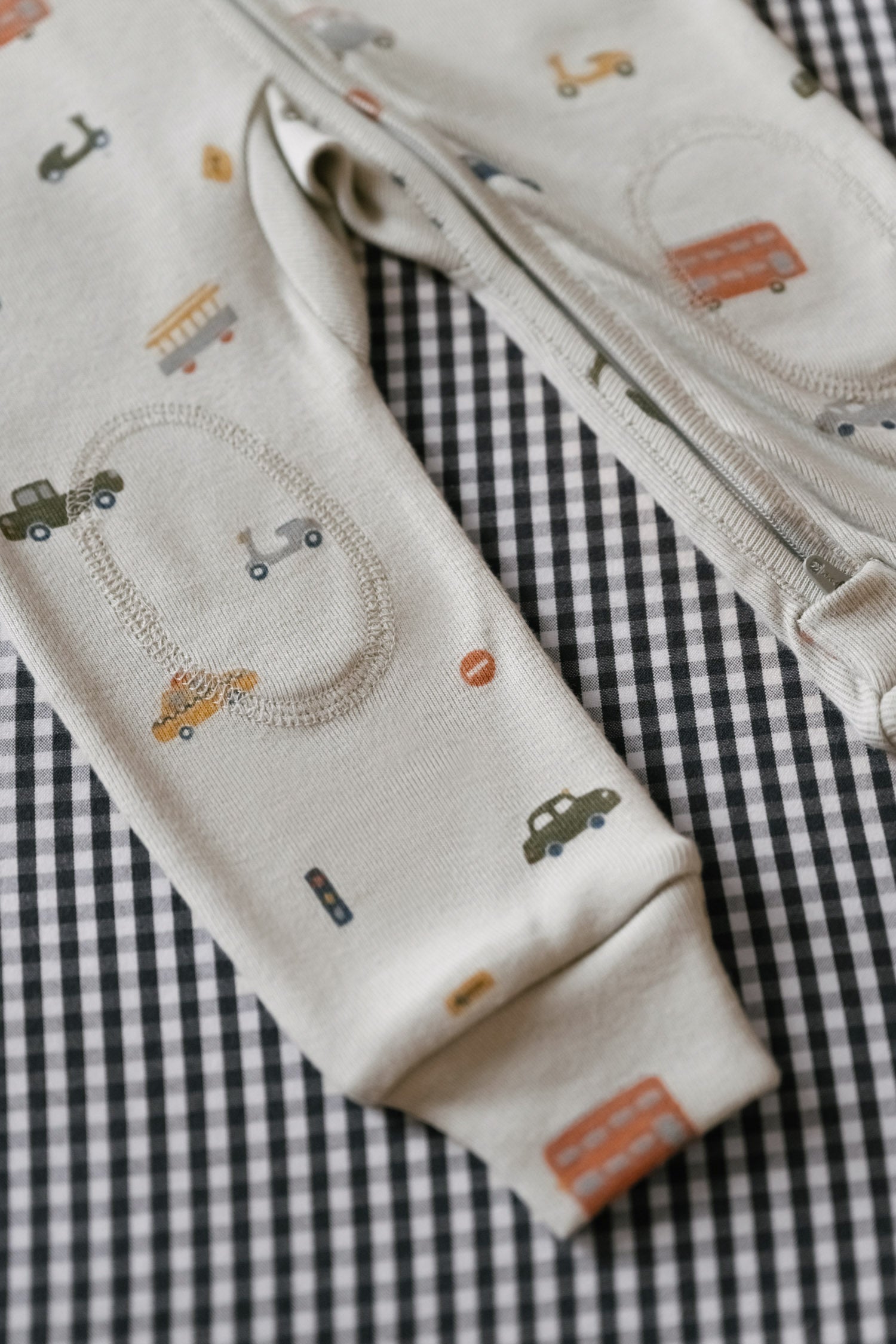 Ribbed Baby Footless Sleeper - Rush Hour Mist