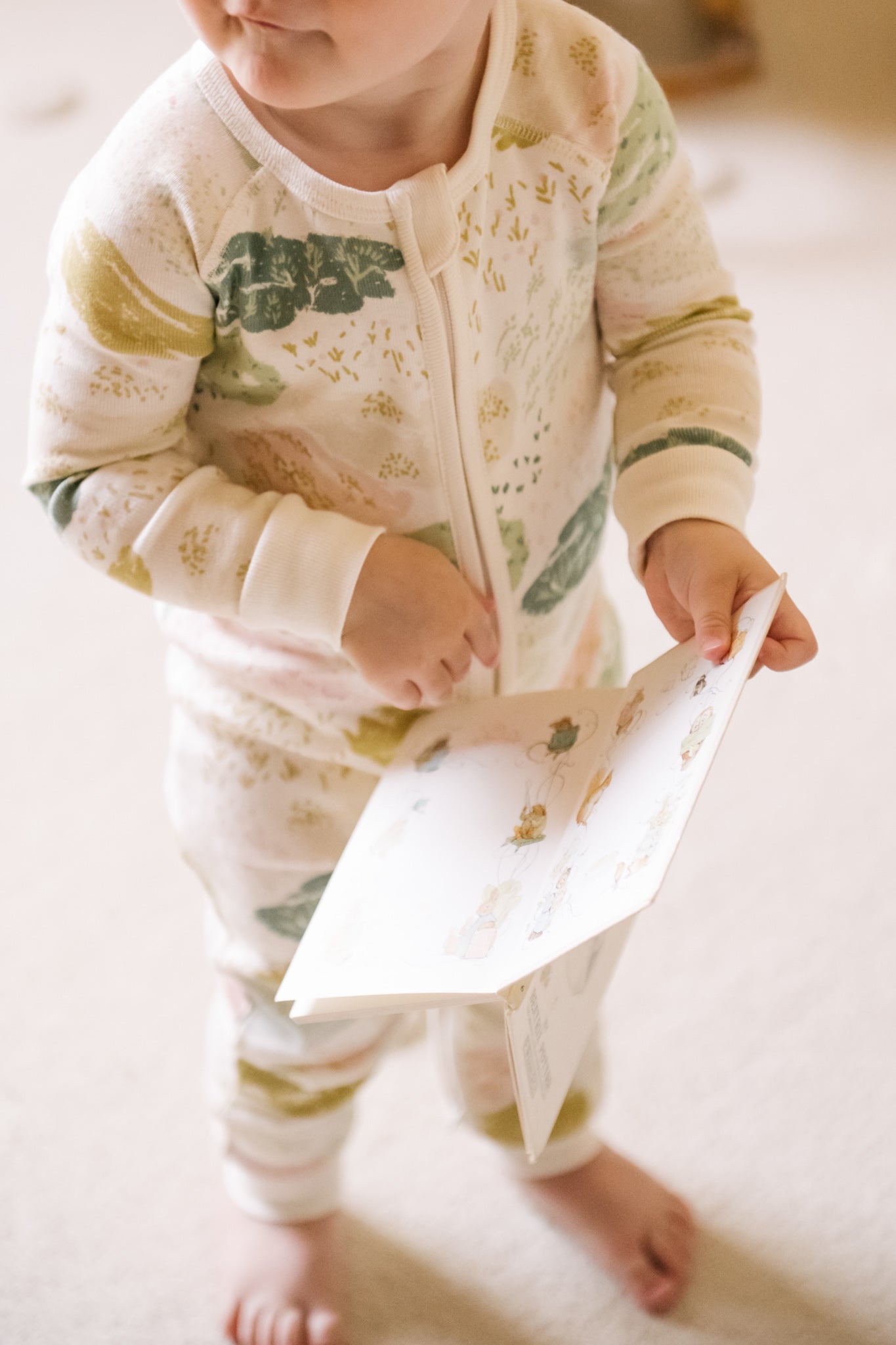 Ribbed Baby Footless Sleeper - Happy Valley