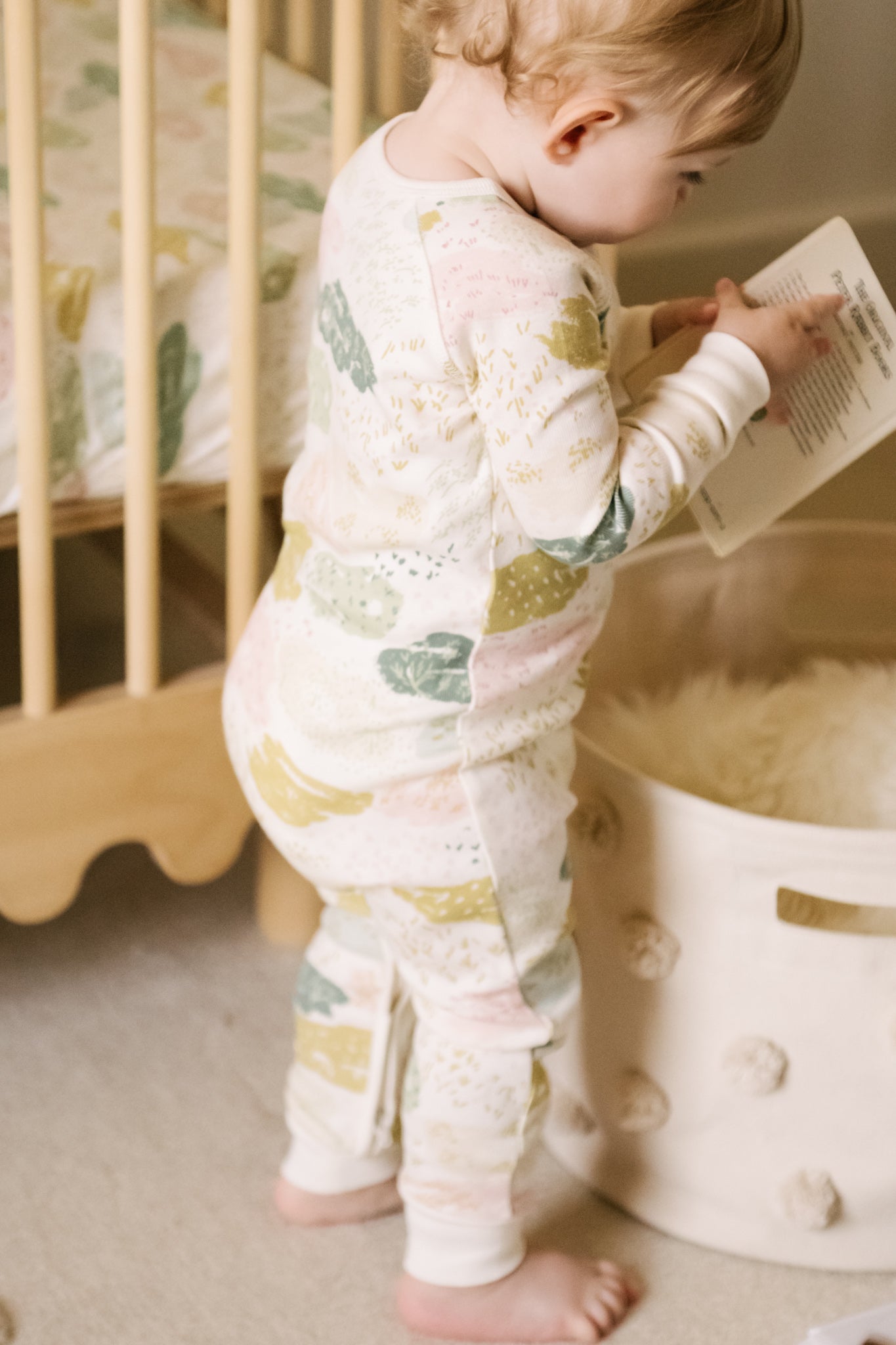 Ribbed Baby Footless Sleeper - Happy Valley