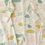 Ribbed Baby Footless Sleeper - Happy Valley