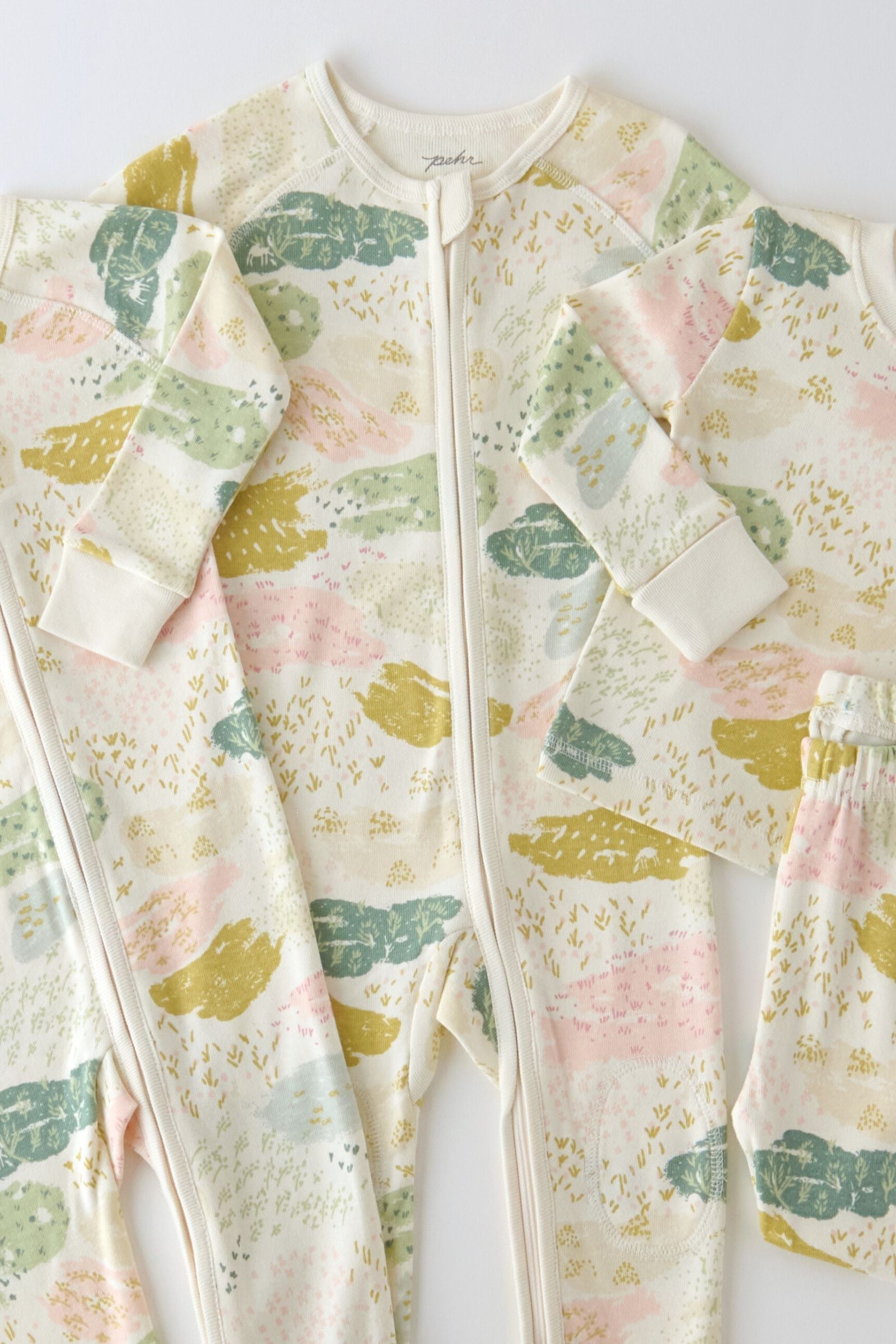 Ribbed Baby Footless Sleeper - Happy Valley