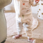 Ribbed Baby Footless Sleeper - Partridge in a Pehr Tree