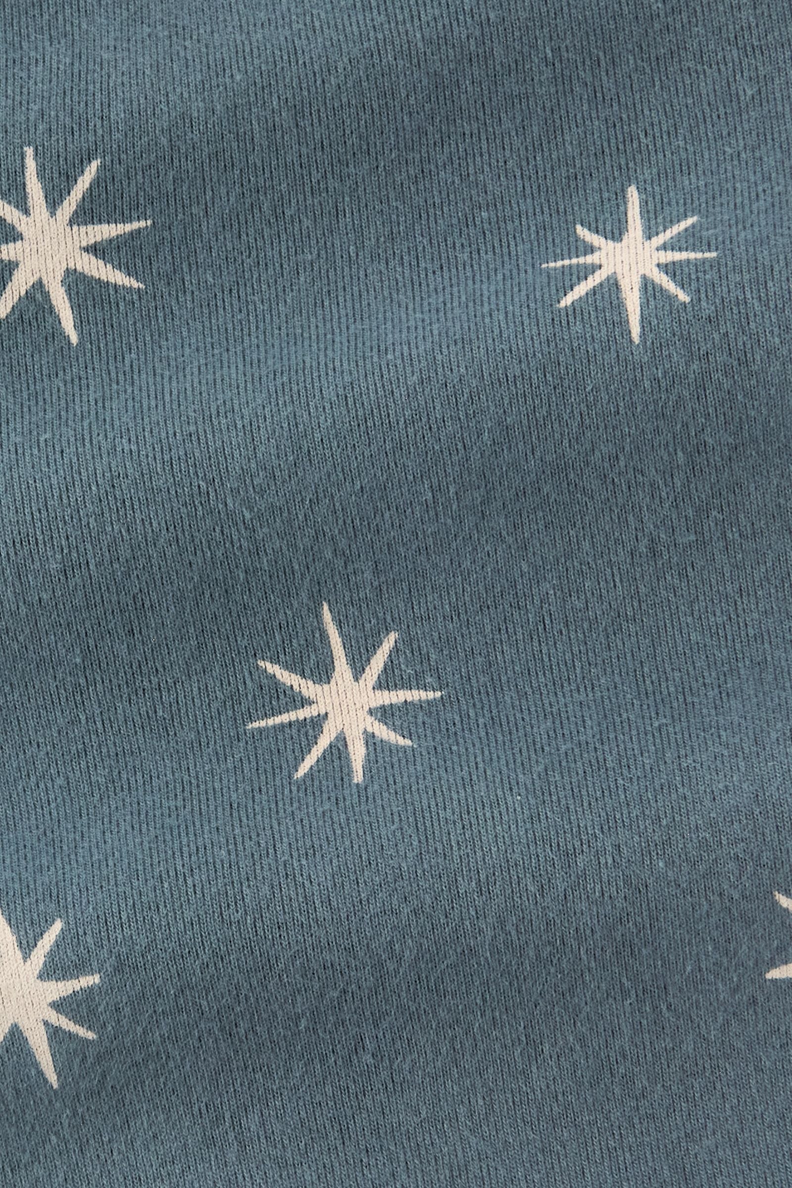 Ribbed Baby Footless Sleeper - Starry Midnight