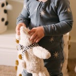 Ribbed Baby Footless Sleeper - Starry Midnight