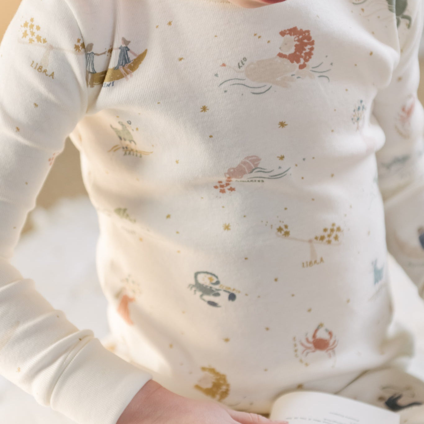 toddler ribbed toddler pajama zodiac