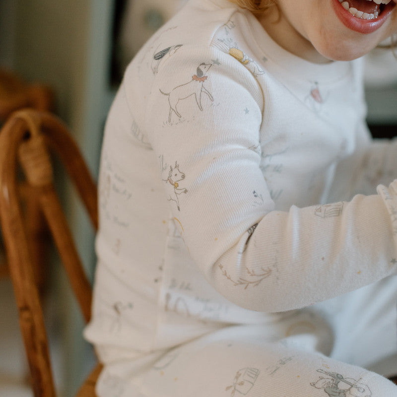 toddler ribbed toddler pajama over the moon