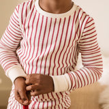 Ribbed Pajama - Stripes Away Berry