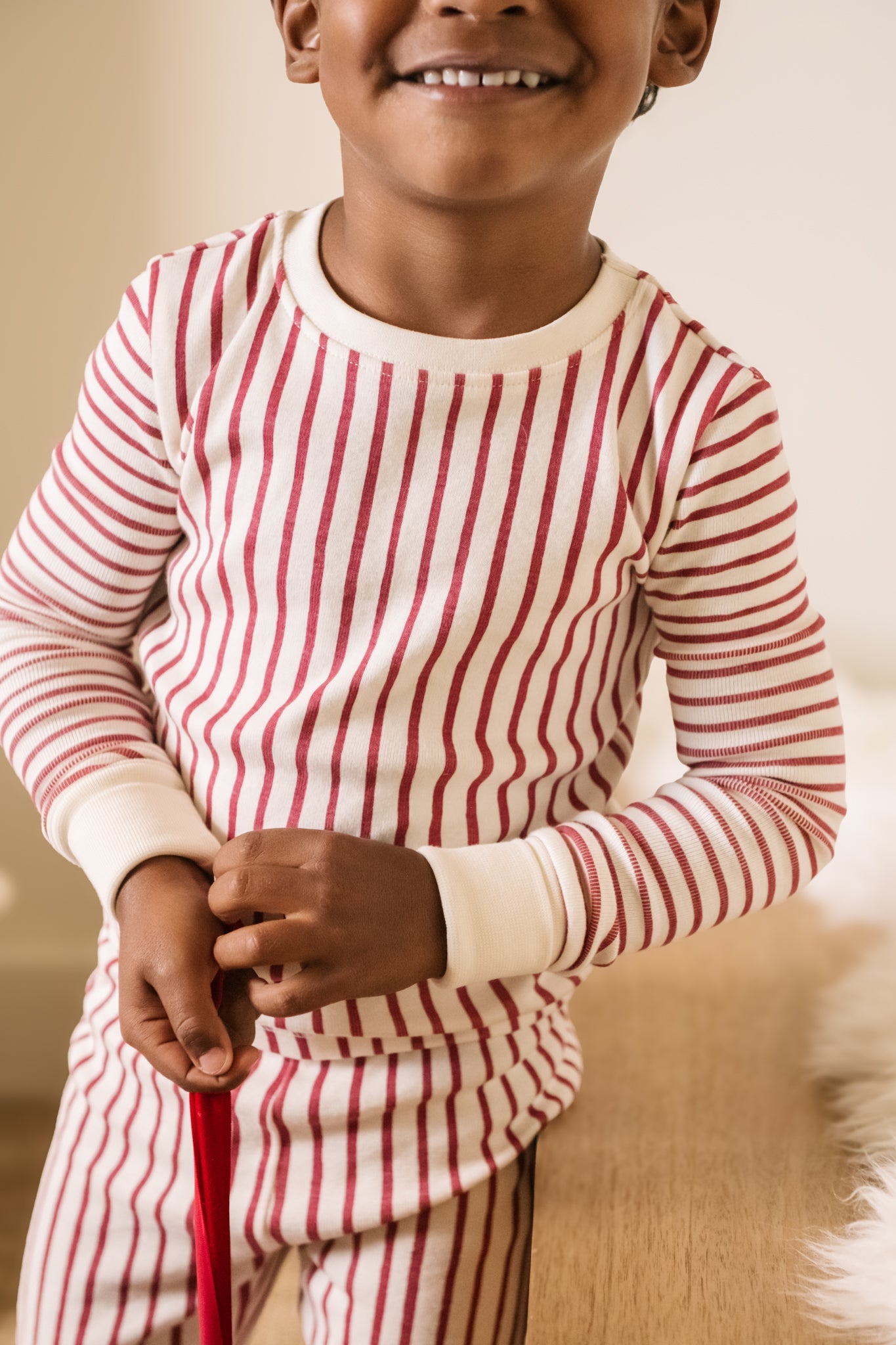 Ribbed Pajama - Stripes Away Berry