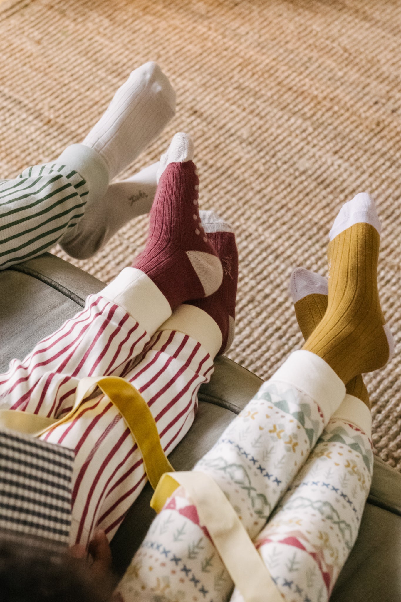 Ribbed Pajama - Stripes Away Berry