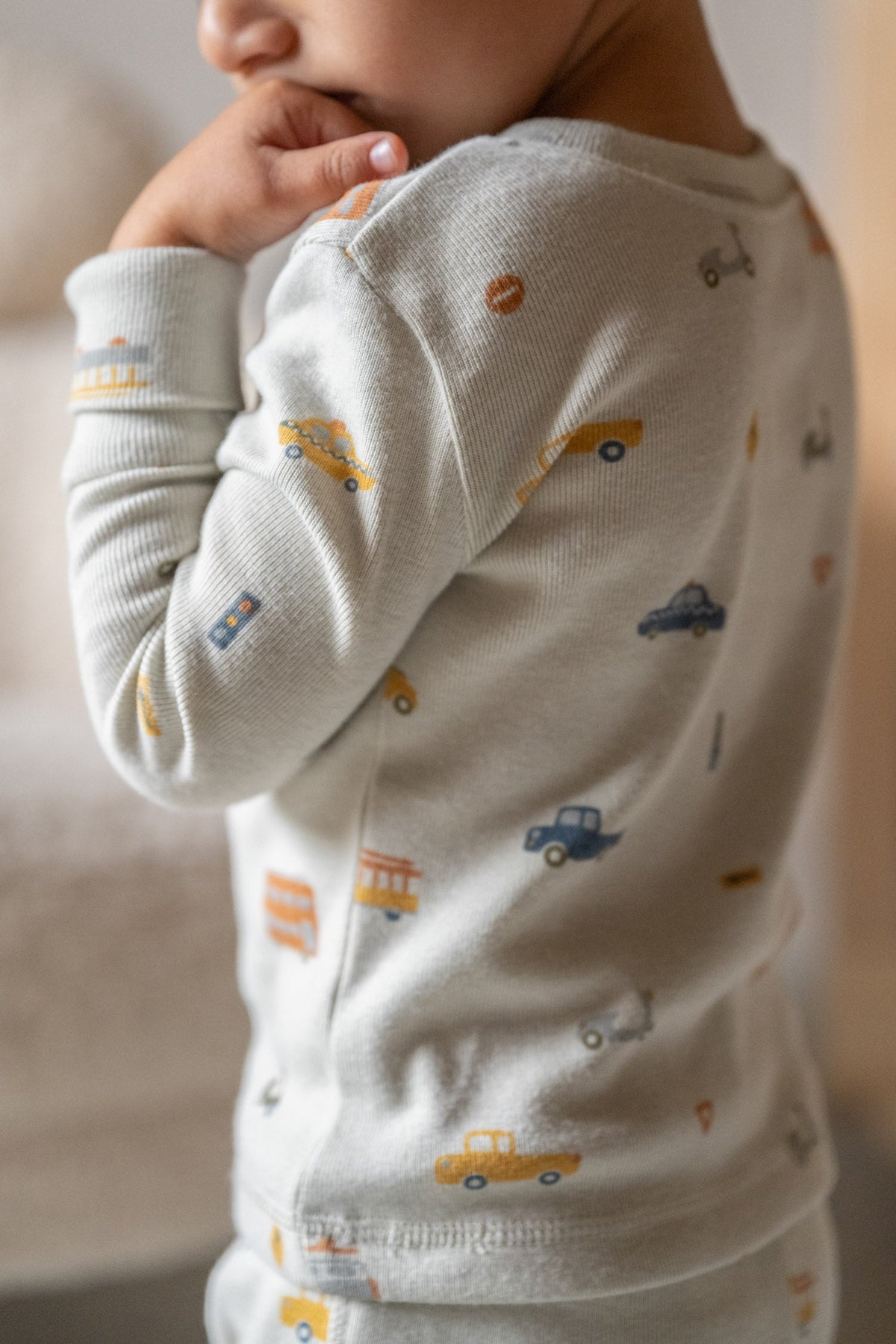 toddler ribbed toddler pajama rush hour mist