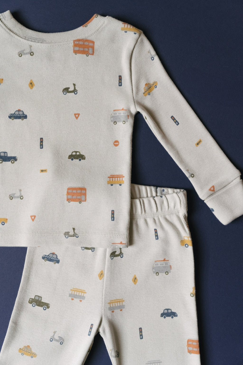 toddler ribbed toddler pajama rush hour mist