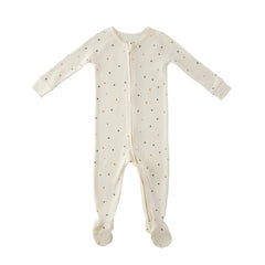 Pointelle Sleeper - Polka Dotty