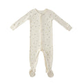 baby pointelle baby sleeper polka dotty in neutrals pattern
