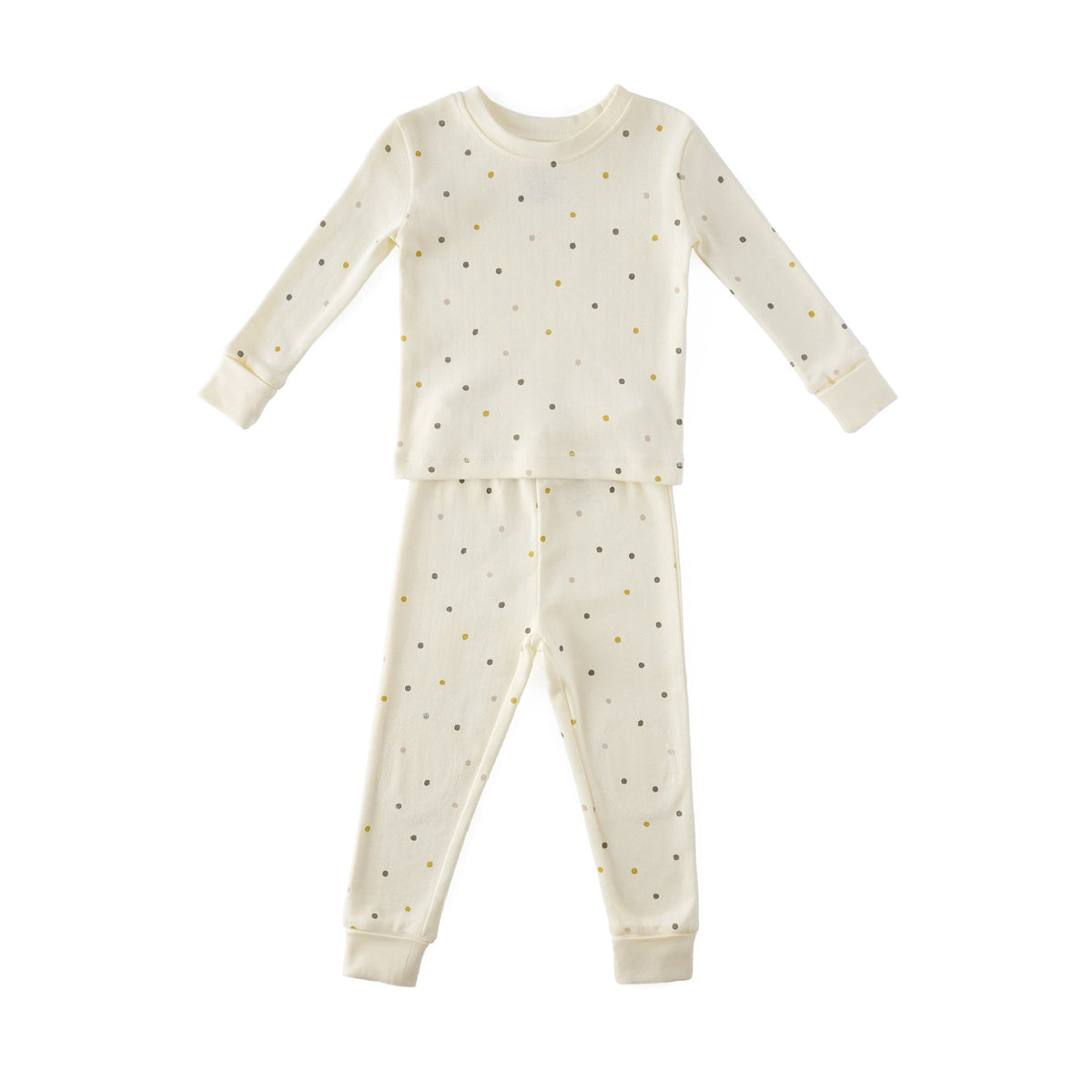 toddler pointelle toddler pajama polka dotty in neutrals pattern