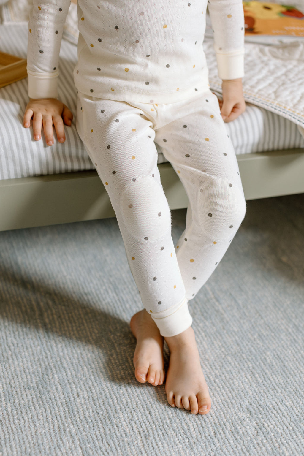 toddler pointelle toddler pajama polka dotty