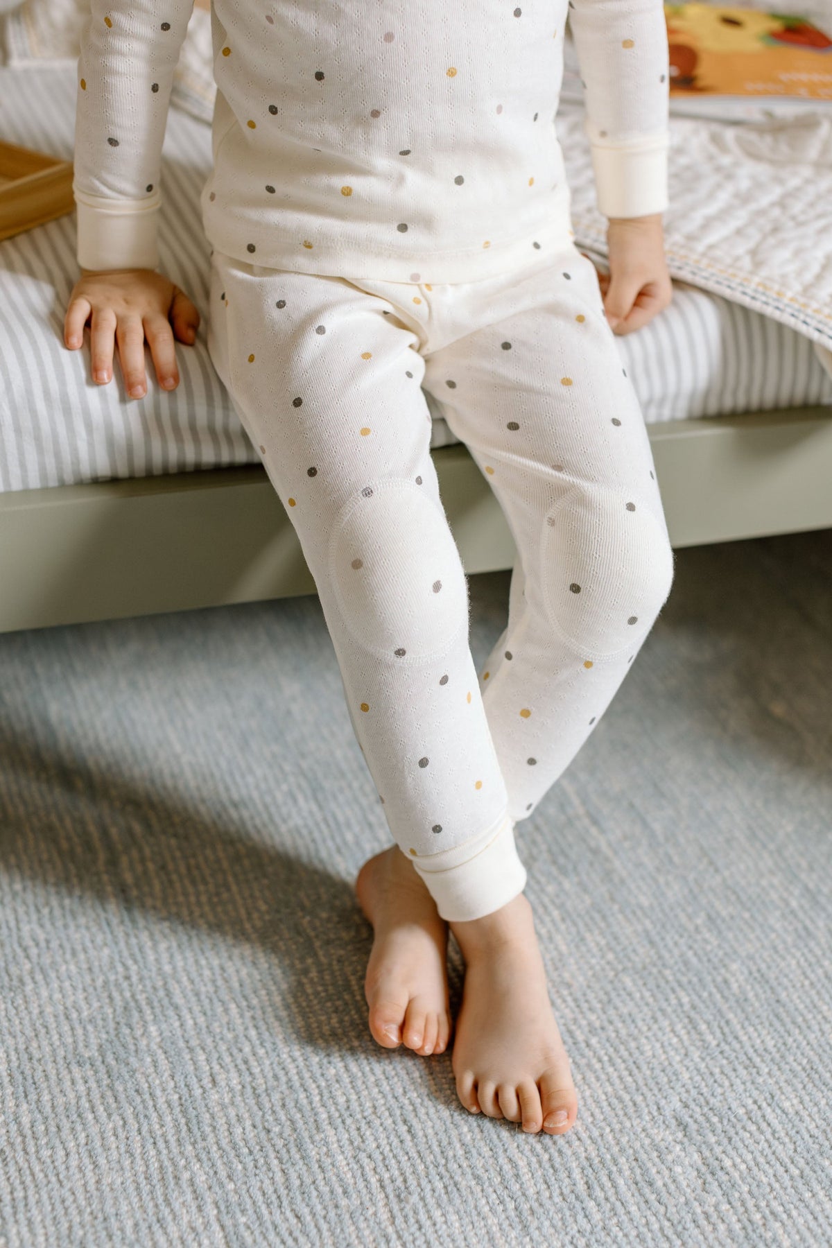 toddler pointelle toddler pajama polka dotty