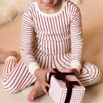 Ribbed Pajama - Stripes Away Berry