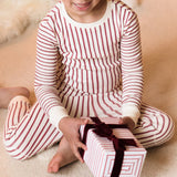 Ribbed Pajama - Stripes Away Berry
