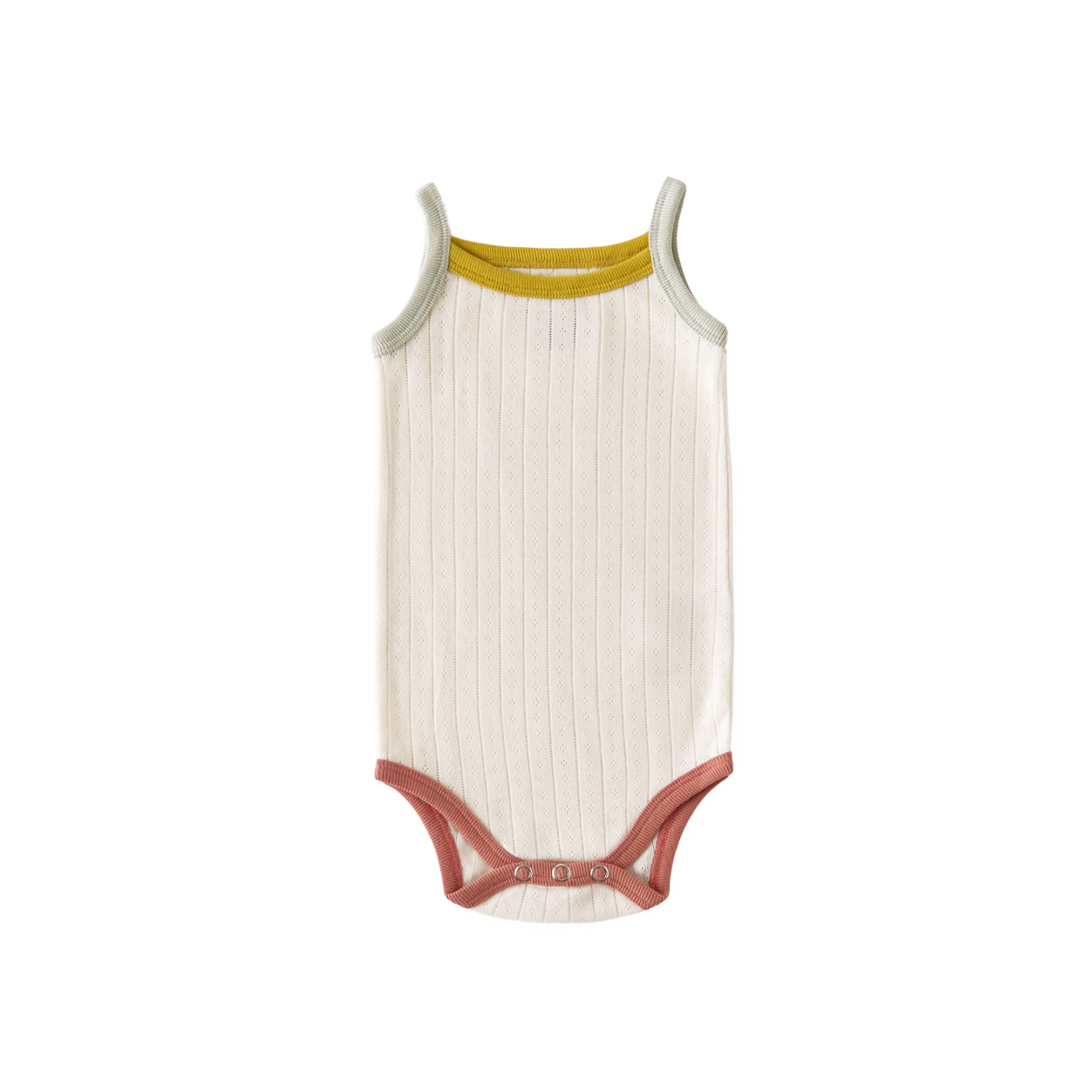 pointelle sleeveless one piece rainbow in multi pattern
