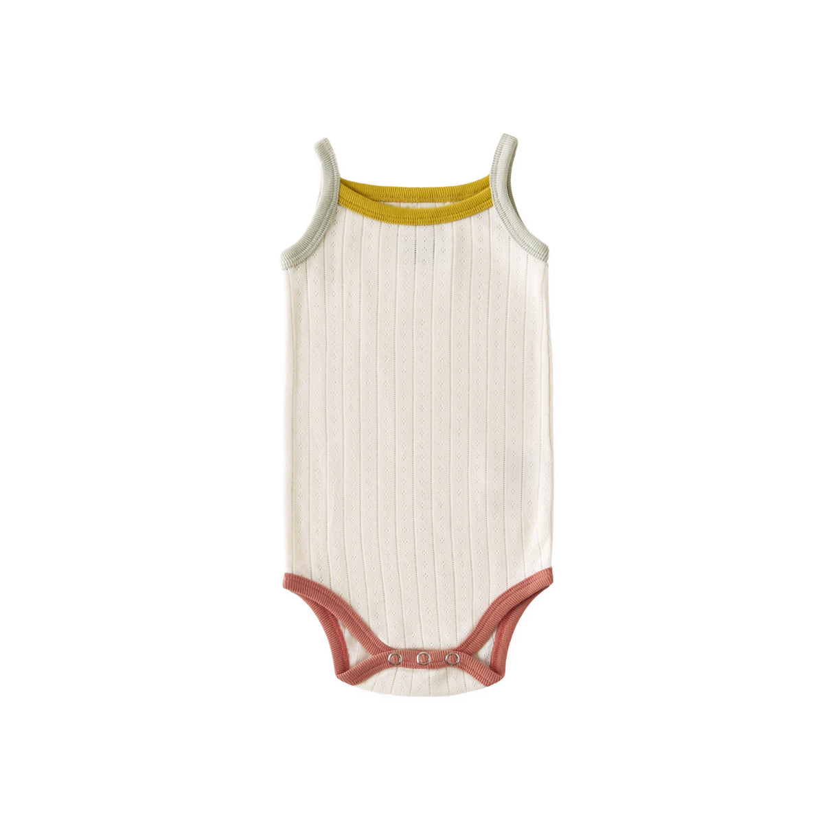 pointelle sleeveless one piece rainbow in multi pattern