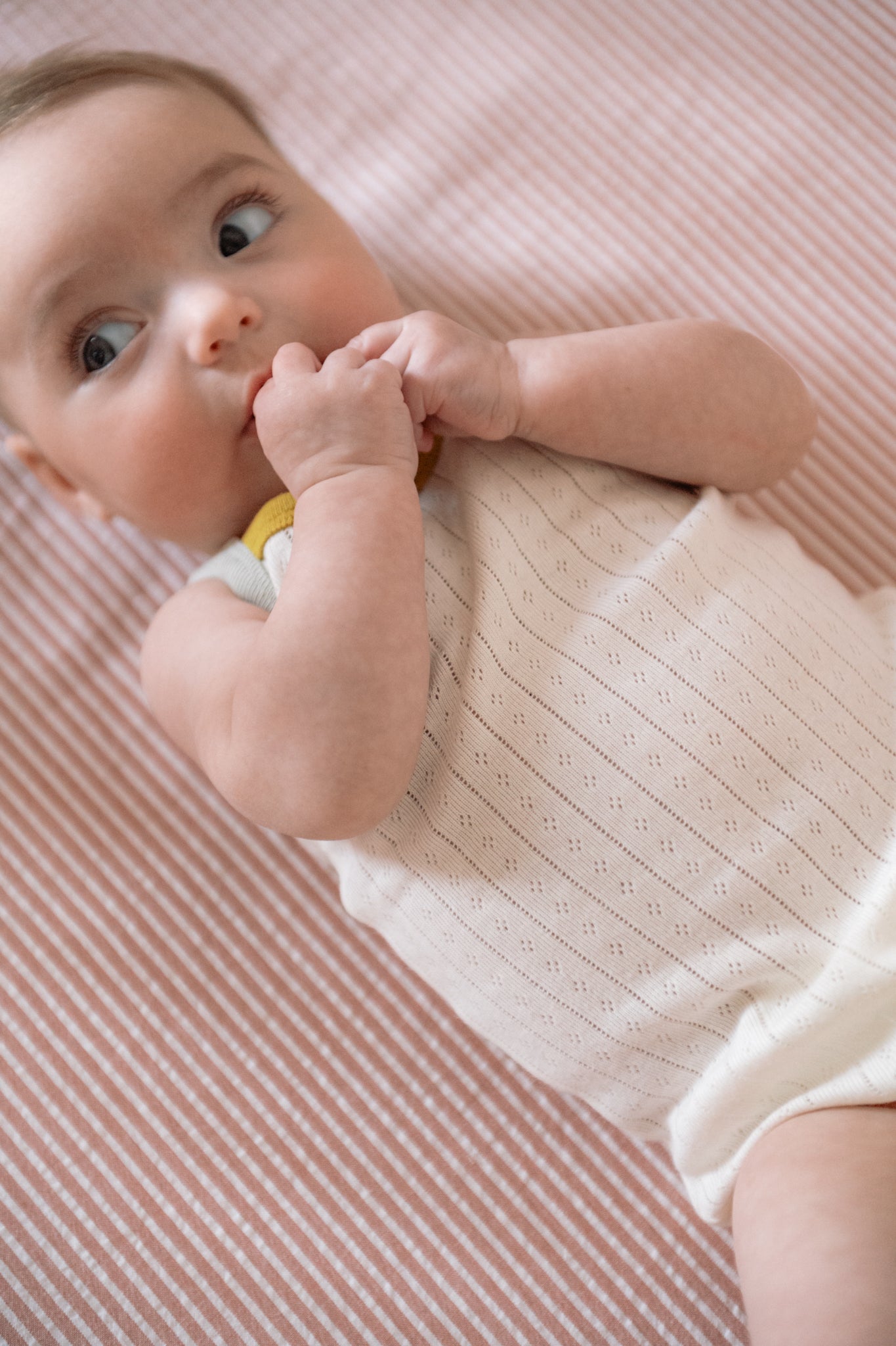 Pointelle Sleeveless One-Piece - Rainbow