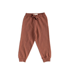 kids french terry kids jogger clay in neutrals pattern