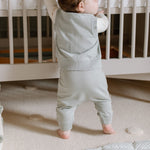 French Terry Harem Pant - Soft Sea