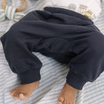 French Terry Harem Pant - Ink Blue